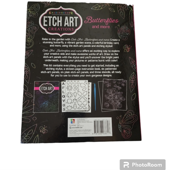 Kaleidoscope Etch Art Creations: Butterfly Garden Art Set - Picture 3 of 3